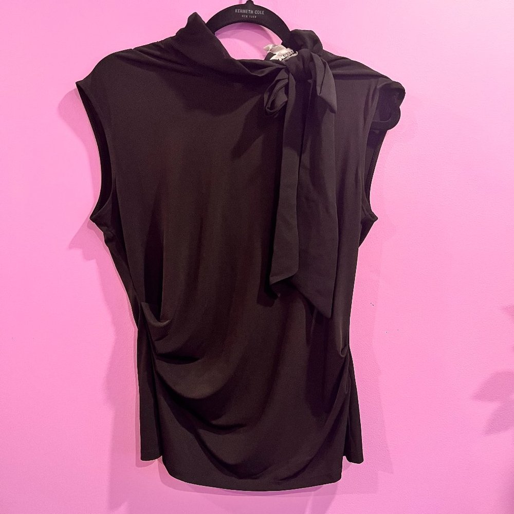 Calvin Klein Black Asymmetrical Top